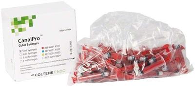 60019321  CanalPro Color Syringes rot 5ml  50 St.