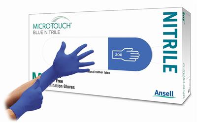 313041065  MICRO-TOUCH BLUE NITRILE S  200 STK