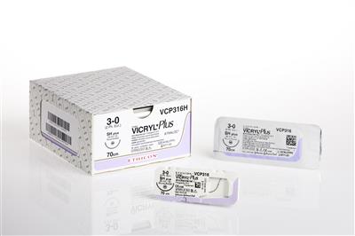 MPVCP496H  VICRYL PLUS UNGEF GEFL PS2 MULTIP  4-0